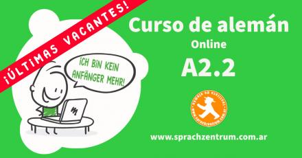 Curso intensivo de alemán online A2.2